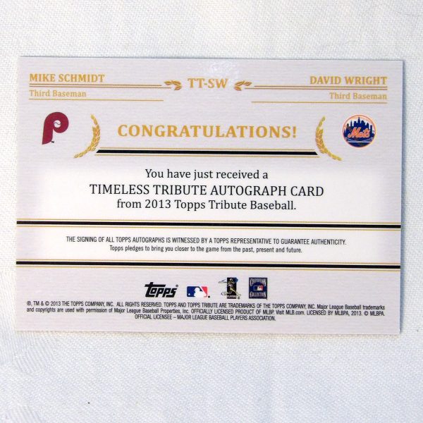 Schmidt Wright TT-SW Autograph back